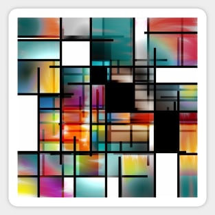 Modern Art Abstract Sticker